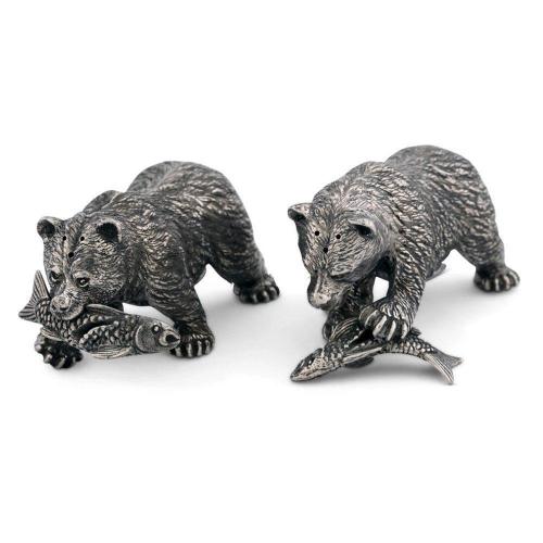 Солонка и перечница Fishing Bear 10,2х6,4 см Vagabond House Woodland Creatures