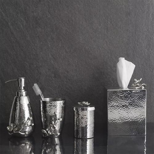 Салфетница 11х11х16,5 см Michael Aram Black Orchid стальная