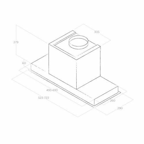 Встраиваемая вытяжка 72 см Elica Feel Hidden 2.0 IX/A/90 нержавеющая сталь