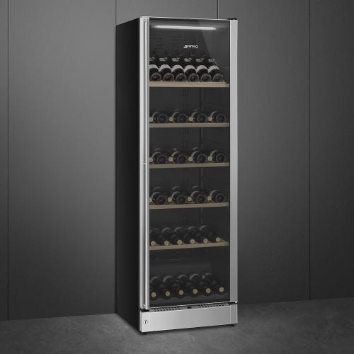 Винный шкаф на 197 бутылок SMEG Classica SCV115G стальной