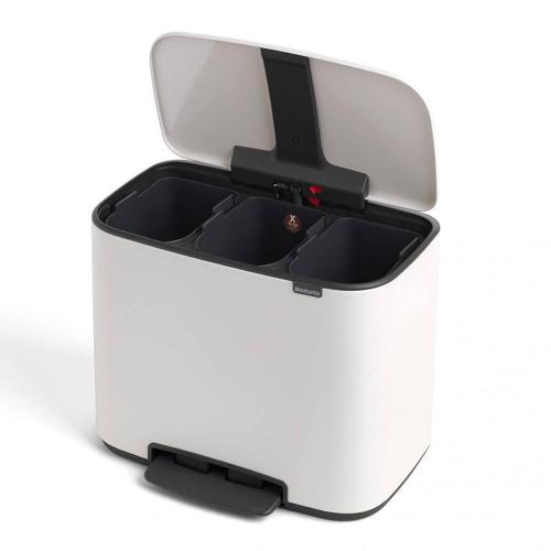 Мусорный бак 33 л Brabantia Bo Pedal Bin белый