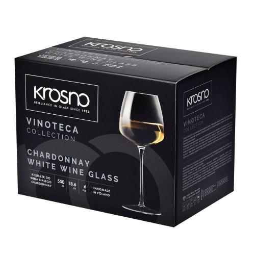 Набор бокалов для белого вина 550 мл Krosno Vinoteca 6 пр