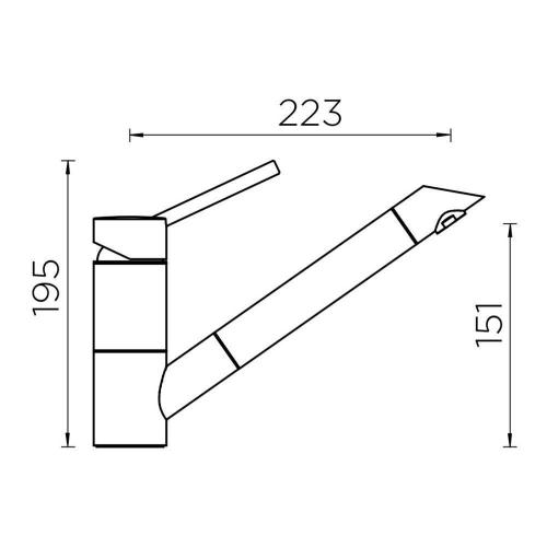 Смеситель Schock Cristadur SC-200-D магнолия