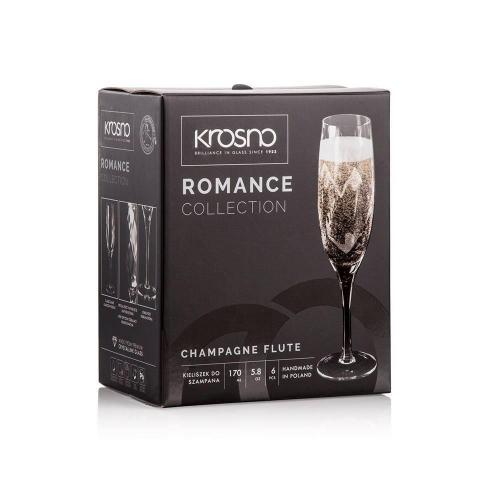 Набор бокалов для шампанского 170 мл Krosno Romance 6 пр