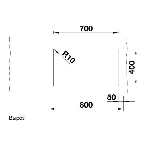 Кухонная мойка 73 см Blanco Subline 700-U Level темная скала