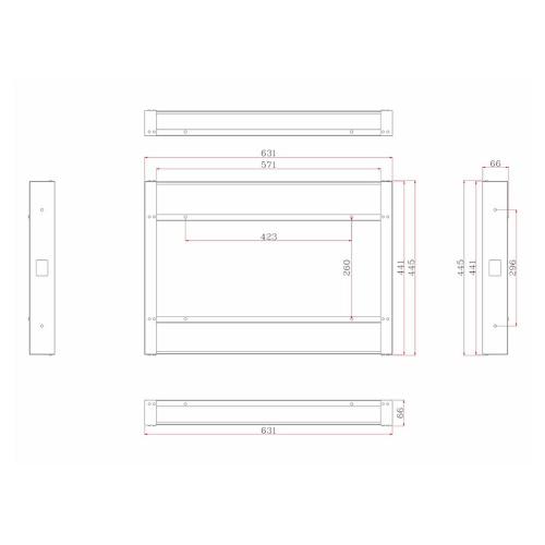 Встраиваемый телевизор 23,8" Avel AVS245SM Magic Mirror зеркальный