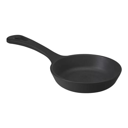 Сковорода для подачи чугунная 12 см LAVA черная