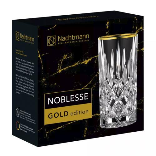 Набор высоких стаканов 375 мл Nachtmann Noblesse Gold 2 пр