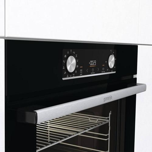 Электрический духовой шкаф 59,5 см Gorenje Essential BOX6737E01BG черный