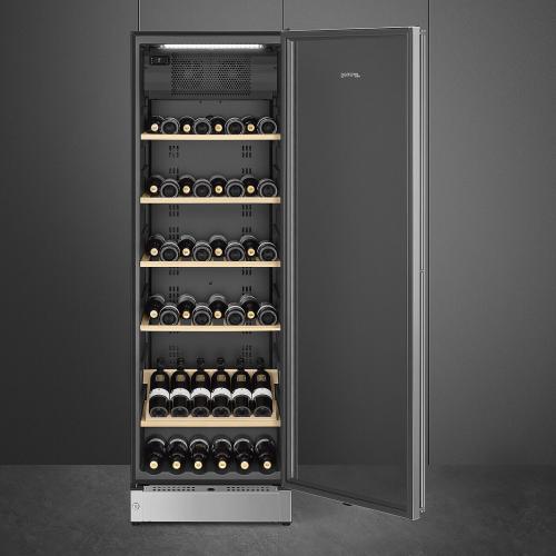 Винный шкаф на 197 бутылок SMEG Classica SCV115G стальной
