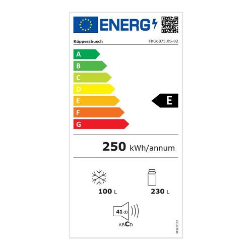 Холодильник 186х59,5 см Kuppersbusch FKG 6875.0 S-02 черный