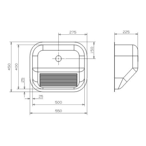 Кухонная мойка 55х45 см Reginox Comfort Ottawa Matt OSP матовая нержавеющая сталь