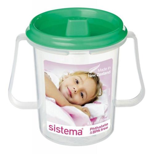 Детская чашка с носиком 250 мл Sistema Hydrate зеленая