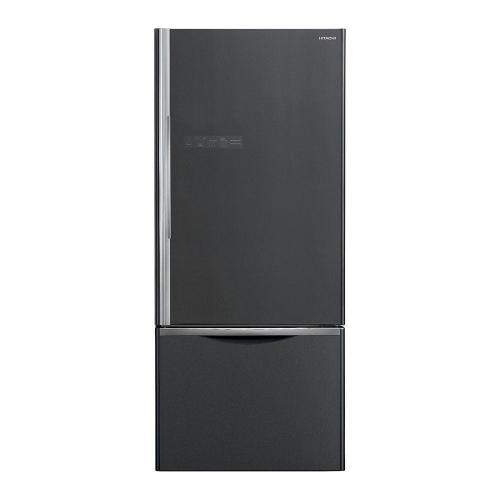 Холодильник 180х75 см Hitachi Bottom Freezer R-B572PU7 GGR серое стекло