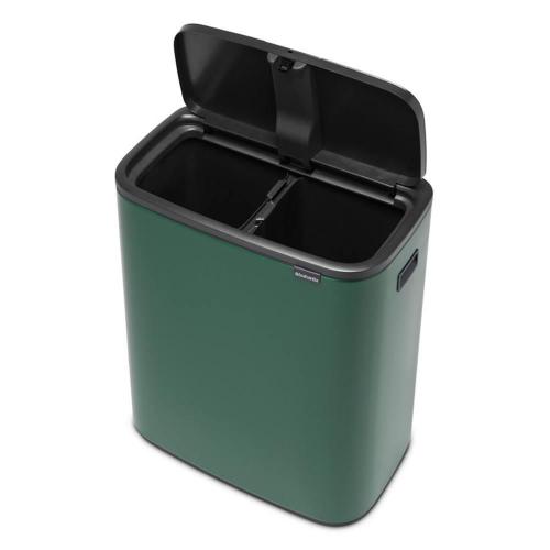 Мусорный бак 30+30 л Brabantia Bo Touch Bin зеленая сосна