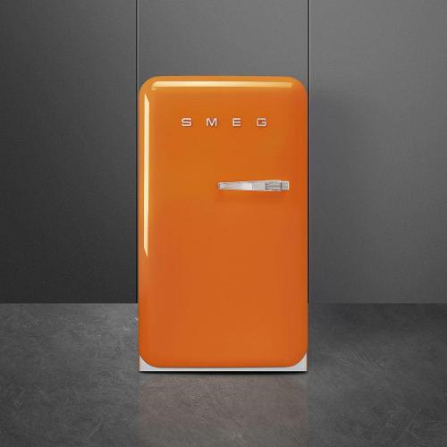 Холодильник однокамерный 96х54 см Smeg 50’s Style FAB10LOR5 оранжевый - 1 фото