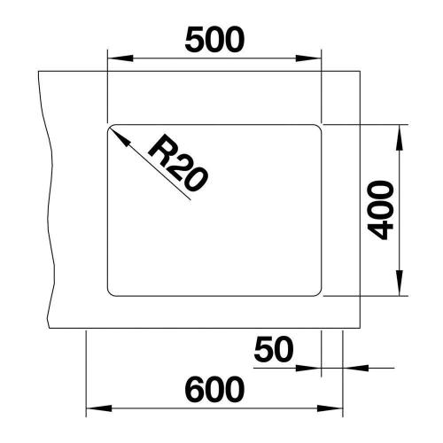 Кухонная мойка 53 см Blanco Etagon 500-U белая