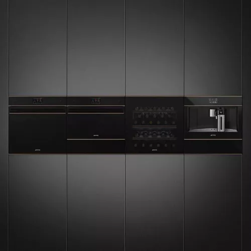 Встраиваемый шкаф для подогрева посуды Smeg Dolce Stil Novo CPRT615NR черный