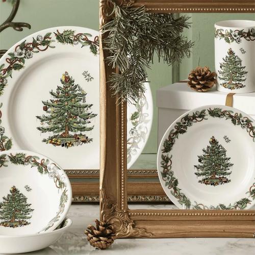 Тарелка пирожковая 15 см Spode Christmas Tree белая