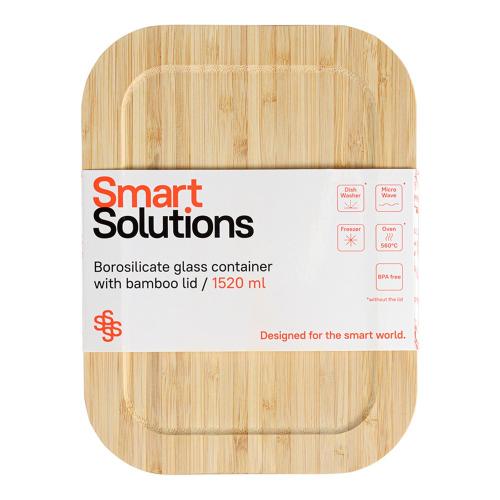 Контейнер  22,2х16,5х7,6 см 1,52 л Smart Solutions прозрачный