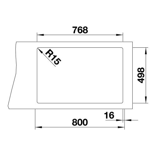 Кухонная мойка 78 см Blanco Etagon 8 черная - 4 фото