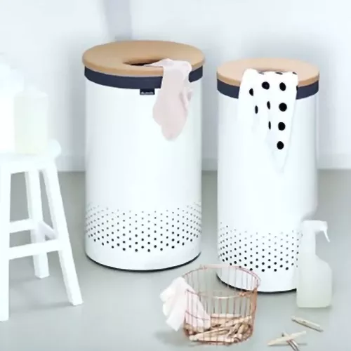 Бельевой бак 38 см 60 л Brabantia белый