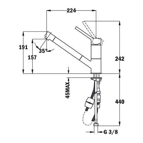 Смеситель Teka Total AUK 978 хром