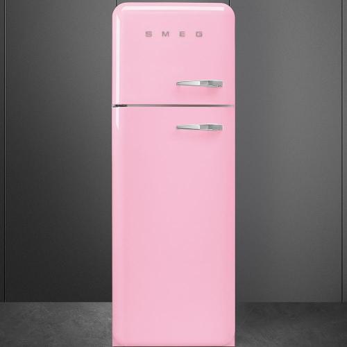 Холодильник двухкамерный 169х60 см Smeg 50's Style FAB30LPK5 розовый