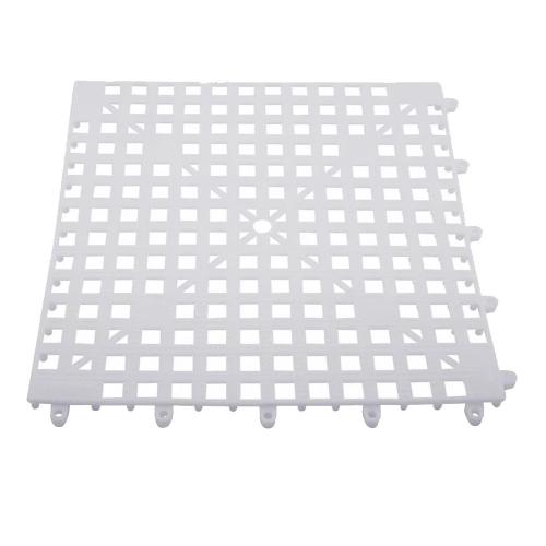 Коврик резиновый барный 33х33см The Bars Interloocking Shelf Mat белый