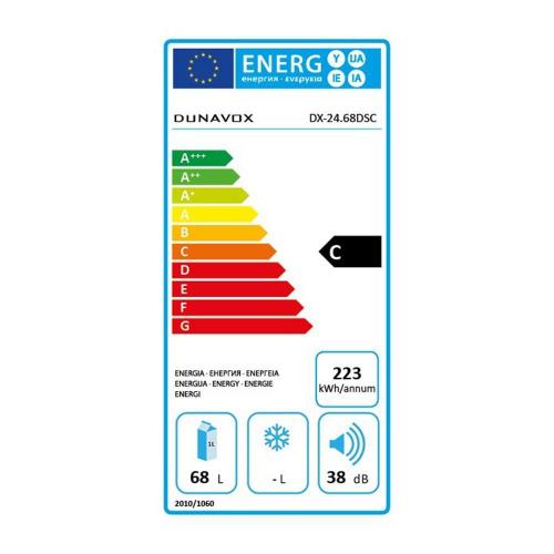 Винный шкаф на 24 бутылки Dunavox Thermo DX-24.68DSC