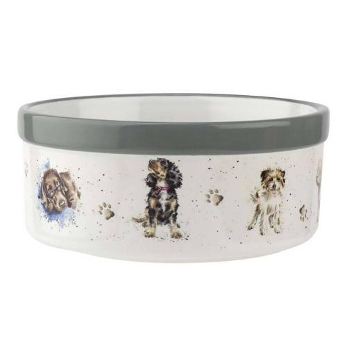 Миска для собаки 15х6 см Royal Worcester Забавная фауна белая