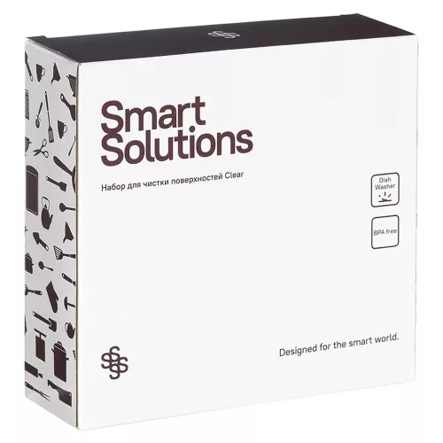 Совок для чистки поверхностей 17,2х15,2 см Smart Solutions белый