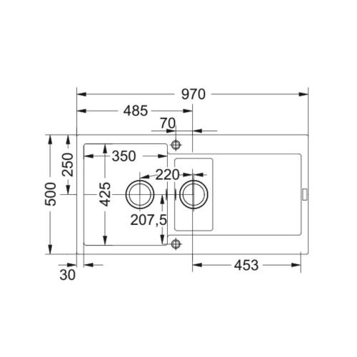 Кухонная мойка 78 см Franke Maris MRG 651 белый