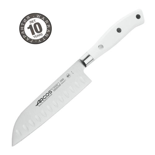 Нож Сантоку 14 см Arcos Riviera Blanca белый - 3 фото