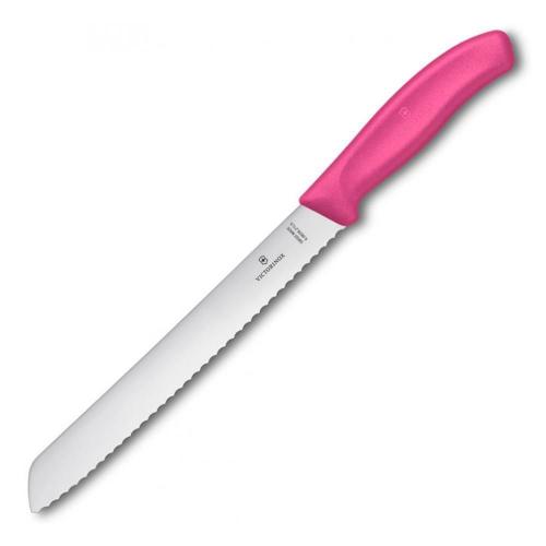 Нож для хлеба 21 см Victorinox Swiss Classic розовый