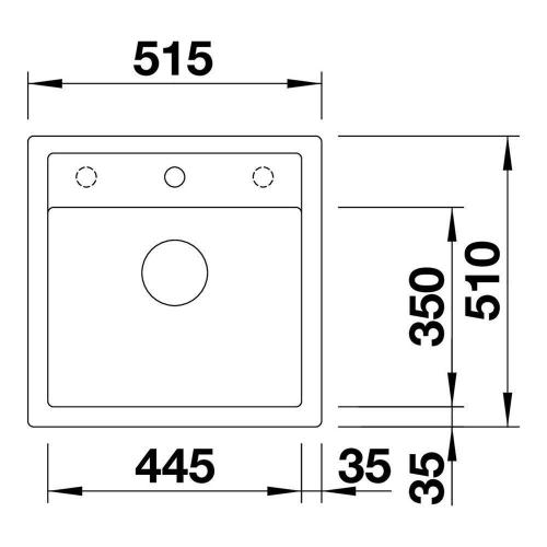 Кухонная мойка 51,5 см Blanco Dalago 5 черная