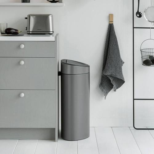 Мусорный бак 40 л Brabantia Touch Bin серый