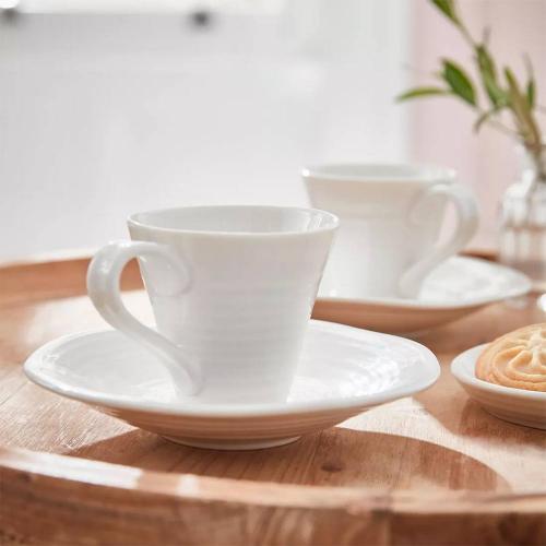 Набор кофейных пар Portmeirion Sophie Conran 4 пр белый