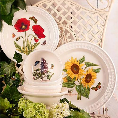 Тарелка обеденная 26,5х3,5 см Portmeirion Botanic Garden Embossed белая