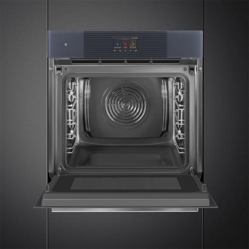 Электрический духовой шкаф 59,7 см SMEG Linea SO6104APG серый