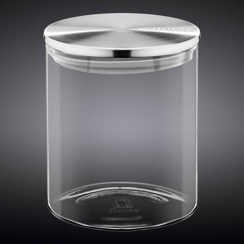 Банка с крышкой стеклянная 10х12,5 см 760 мл Wilmax Thermo Glass прозрачная