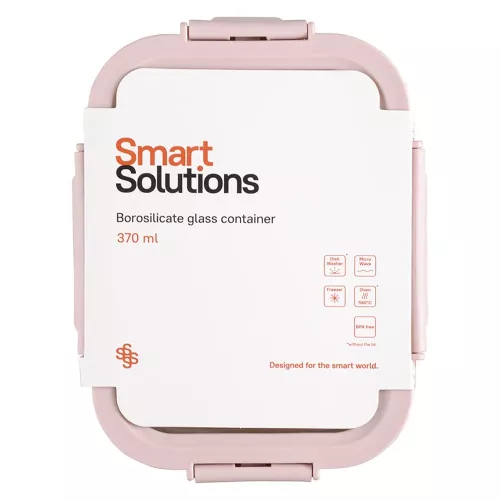 Контейнер для хранения 17х12,5 см 370 мл Smart Solutions розовый