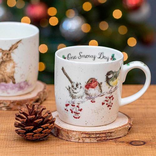 Кружка Одним снежным днём 310 мл Royal Worcester Забавная фауна