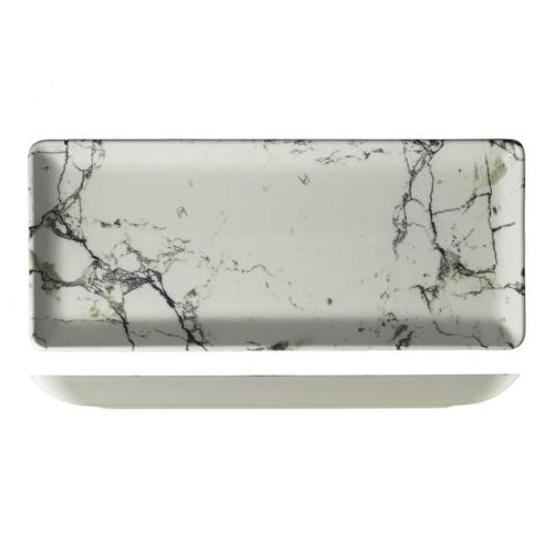 Сервировочное блюдо фарфоровое 30х15х2,4 см Kytahya Marble белое