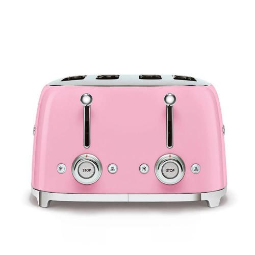 Тостер на 4 ломтика Smeg 50's Style TSF03PKEU розовый