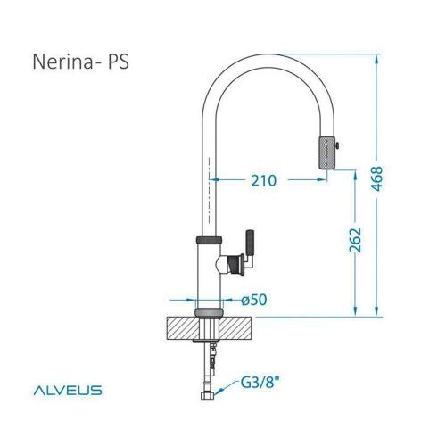 Смеситель Alveus Nerina-PS CHR хром