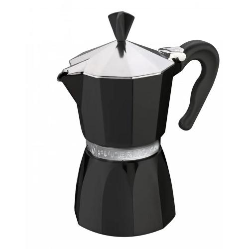 Кофеварка гейзерная на 3 чашки G.A.T. Supermoka Black черная