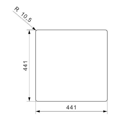 Кухонная мойка 44 см Reginox Miami L 40x40 Gun Metal