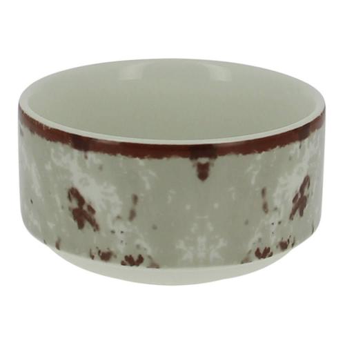 Салатник RAK Porcelain Peppery круглый штабелируемый 300 мл, d 10 см, серый цвет