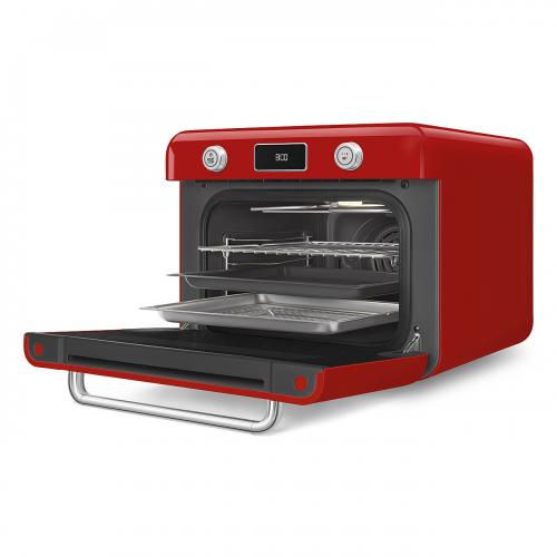 Мини-печь 50х50 см SMEG 50’s Style COF01RDEU красная